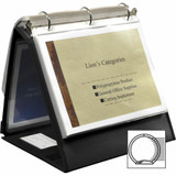 Lion Office Products, Inc Lion 40009BK Lion Insta-Cover Round Ring Easel Binder Lion Office Products, Inc Lion 40009BK Lion Insta-Cover Round Ring Easel Binder