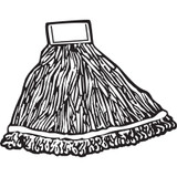 Rubbermaid Commercial Products Rubbermaid Commercial D253BLUCT Rubbermaid Commercial Super Stitch 24 oz Blend Wet Mop Heads
