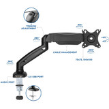 Lorell 99800 Lorell Mounting Arm for Monitor - Black Lorell 99800 Lorell Mounting Arm for Monitor - Black