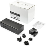 StarTech.com SV431DL2DU3A StarTech.com 4 Port Dual Monitor Dual Link DVI KVM Switch 1440p Dual Screen/View/ Display Compact USB KVM Switch w/USB 3.0 Hub & Audio TAA