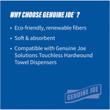 Genuine Joe Genuine Joe Solutions 96850 Genuine Joe Solutions Hardwound Paper Towels