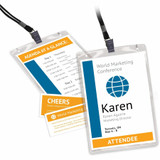 Avery Avery&reg; 8521 Avery&reg; Vertical Name Badges with Tickets Kit for Laser and Inkjet Printers, 4-1/4" x 6"