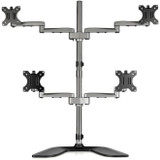 StarTech.com ARMQUADSS StarTech.com Quad Monitor Stand, Desktop VESA 4 Monitor Arm up to 32" (17.6lb/8kg) Screens, Ergonomic Articulating Pole Mount, Adjustable