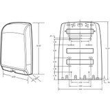 Kimberly-Clark Corporation Scott 34830 Scott Slimfold Towel Dispenser Kimberly-Clark Corporation Scott 34830 Scott Slimfold Towel Dispenser