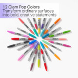 Newell Brands Sanford 2185331 Sanford Glam Pop Permanent Markers Newell Brands Sanford 2185331 Sanford Glam Pop Permanent Markers