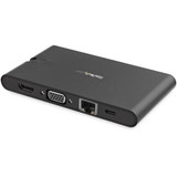 StarTech.com DKT30CHVSCPD StarTech.com USB C Multiport Adapter - USB Type-C Mini Dock with HDMI 4K or VGA Video - 100W PD Passthrough, 3x USB 3.0, GbE, SD & MicroSD