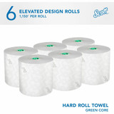 Kimberly-Clark Corporation Scott 25700 Scott Pro High-Capacity Hard Roll Towels with Elevated Design and Absorbency Pockets Kimberly-Clark Corporation Scott 25700 Scott Pro High-Capacity Hard Roll Towels with Elevated Design and Absorbency Pockets