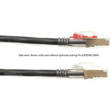 Black Box Corporation Black Box C6APC80S-BK-05 Black Box CAT6A 650-MHz Locking Snagless Patch Cable