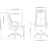 Lorell 59498 Lorell Executive High-Back Office Chair