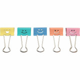 Business Source 03159 Business Source Smiling Face Binder Clips