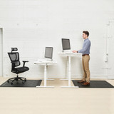 Deflecto, LLC Deflecto CM24442FBKSS Deflecto Ergonomic Sit-Stand Chair Mat for Multi-surface