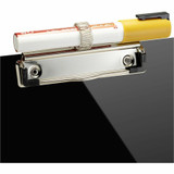 Officemate, LLC Officemate 83075 Officemate Low Profile Recycled Plastic Letter Size Clipboard w Pen Holder Black
