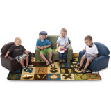 Carpets for Kids 11724 Carpets for Kids Toddler Alpha Blocks Nature Rug