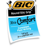 BIC GSMG361BK BIC Round Stic Grip Ballpoint Pen