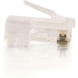 C2G 11381 C2G RJ45 Cat5E Modular Plug for Round Stranded Cable Multipack (100-Pack)