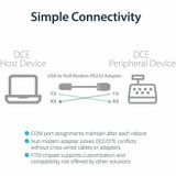 StarTech.com ICUSB232FTN StarTech.com USB to Serial Adapter - Null Modem - FTDI USB UART Chip - DB9 (9-pin) - USB to RS232 Adapter