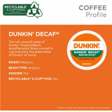 Keurig Dr Pepper Inc. Dr Pepper Snapple 0317 Dunkin'&reg; K-Cup Decaf Coffee