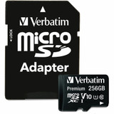 Verbatim America, LLC Verbatim 70364 Verbatim Premium 256 GB Class 10/UHS-I (U1) microSDXC - 1 Pack Verbatim America, LLC Verbatim 70364 Verbatim Premium 256 GB Class 10/UHS-I (U1) microSDXC - 1 Pack