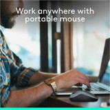 Logitech 910-002225 Logitech M185 Wireless Mouse, 2.4GHz with USB Mini Receiver, 12-Month Battery Life, 1000 DPI Optical Tracking, Ambidextrous, Compatible with PC, Mac, Laptop (Swift Grey)