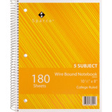 Sparco Products Sparco 83255 Sparco Wirebound College Ruled Notebooks