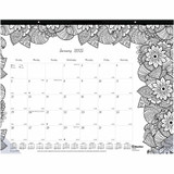 Dominion Blueline, Inc Blueline C2917311 Blueline DoodlePlan Desk Pad - Botanica