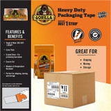 Gorilla Glue, Inc Gorilla 6030402 Gorilla Heavy-Duty Tough & Wide Shipping/Packaging Tape