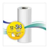WINDSOFT 12216 Premium Kitchen Roll Towels, 2-Ply, 11 x 6, White, 110/Roll, 12 Rolls/Carton