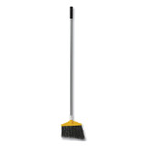 RUBBERMAID COMMERCIAL PROD. 6385 GRA Angled Large Broom, 48.78" Handle, Silver/Gray