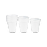 DART 6J6 Foam Drink Cups, 6 oz, White, 25/Bag, 40 Bags/Carton