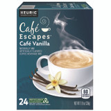 KEURIG DR PEPPER Café Escapes® 6812 Cafe Vanilla K-Cups, 24/Box