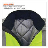 TENACIOUS HOLDINGS, INC. ergodyne® 25623 GloWear 8377 Class 3 Hi-Vis Quilted Bomber Jacket, Lime, Medium