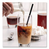 HOFFMASTER 61612099 Aardvark Paper Straws, 5.75", Black, 3,200/Carton