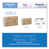 KIMBERLY-CLARK PROFESSIONAL Scott® 01840 Essential Multi-Fold Towels, Standard Tier, Absorbency Pockets, 1-Ply, 9.2 x 9.4, White, 250/Pack, 16 Packs/Carton