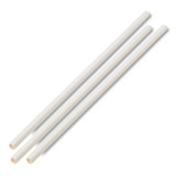 BOARDWALK PPRSTRWUW Unwrapped Paper Straws, 7.75" x 0.25" White, 4,800 Straws/Carton