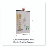 STARBUCKS COFFEE COMPANY MDR00219 FLAVIA Coffee Freshpacks, Blonde Espresso, 72/Carton