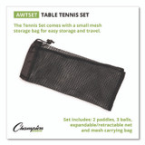 CHAMPION SPORT Sports AWTSET Anywhere Table Tennis Set, with Carry Bag