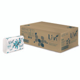 SOLARIS PAPER Livi® VPG Select 43514 Multifold Towel, 1-Ply, 9.45 x, 9.06, White, 250/Pack, 16 Packs/Carton