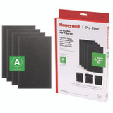 HONEYWELL ENVIRONMENTAL HRFA100 Pre-Cut Carbon Pre-Filter, Fits Models: HPA094/HPA100/HPA101/HPA104/HPA105/HPA106/HPA3100/HPA5100/HPA5150, Box of 4 Filters