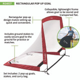 CHAMPION SPORT Sports RG4837 Rectangular Pop-Up Goal, 48" x 37"