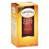 TWININGS NORTH AMERICA INC 09183 Tea Bags, Earl Grey, 1.76 oz, 25/Box