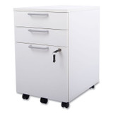UNION & SCALE 24398956 Essentials Mobile Pedestal File, Left or Right, 3-Drawers: Box/Box/File, Legal/Letter, White, 15.6" x 21.3" x 24.3"