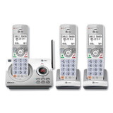 VTECH COMMUNICATIONS AT&T® DL72310 Connect to Cell DL72310 Cordless Telephone, Base and 2 Additional Handsets, White/Silver