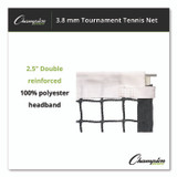 CHAMPION SPORT Sports T500 Four-Season Tournament Tennis Net, 42 ft x 3.5 ft, 0.13" dia