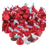 THE HERSHEY COMPANY Hershey®'s 60286 KISSES, Milk Chocolate, Red Wrappers, 66.7 oz Bag