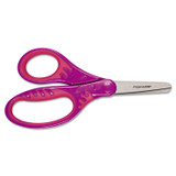 FISKARS MANUFACTURING CORP 194220-1001 Kids Softgrip Scissors, Right Handed, Rounded Tip, 5" Long, 1.75" Cut Length, Straight Handle, Randomly Assorted Handle Color