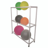 CHAMPION SPORT Sports FPR1 9 Ball ABS Storage Cart, Plastic, 132 lb Capacity, 19 x 62 x 67, White