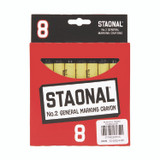 BINNEY & SMITH / CRAYOLA 5200023051 Staonal Marking Crayons, 0.56" x 5", Black, 8/Box