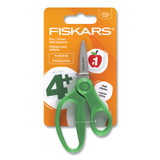 FISKARS MANUFACTURING CORP 1067052 Kids Scissors, Pointed Tip, 5" Long, 1.75" Cut Length, Straight Handle, Randomly Assorted Handle Color