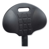 NATIONAL PUBLIC SEATING NPS® 6722HB 6700 Series Adjustable Height Polyurethane Task Stool, Supports Up to 300 lb, 22" to 32" Seat Height, Black