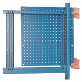 GLOBAL INDUSTRIAL 249292ABL Panel Mounting Rail, For Use with Global Industrial 60" Wide Workbenches, 125 lb Weight Capacity